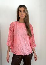 Blusa de renda floral coral Wallis nova em folha tamanho 10-20 comprar usado  Enviando para Brazil