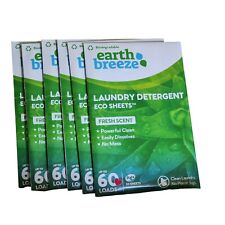 Earth Breeze laundry detergent Eco sheets fresh scent up to 60 loads for sale  Shipping to South Africa