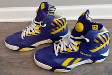 Tênis retrô Reebok The Pump Shaq Attaq LSU Lakers roxo e amarelo tamanho 11.5 comprar usado  Enviando para Brazil