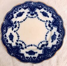 W.H. Grindley Co. England Waverly Flow Blue Antique Bread and Butter Plate 6 3/4 for sale  Shipping to South Africa