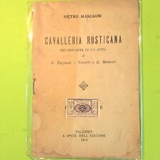 Cavalleria rusticana libretto usato  Comiso