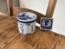 Delpht pattern tin for sale  CORSHAM