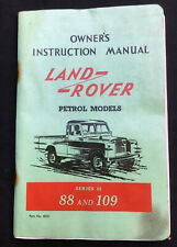 Land rover owners for sale  CRIEFF