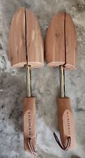 Vintage Pair GH Bass & Co Wooden Cedar Wood Shoe Tree Shapers Stretchers, Size L for sale  Shipping to South Africa