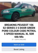 Breaking peugeot 106 for sale  LOUTH