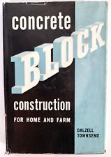 Construção de bloco de concreto para casa e fazenda Dalzell Townsend vintage 1955, usado comprar usado  Enviando para Brazil