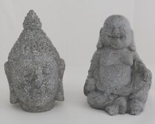 Vintage Indoor or Garden Decor Cement Buddha and Hindu Goddess for sale  Shipping to South Africa