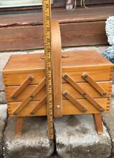vintage wooden sewing boxes for sale  Franklin