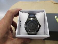 Novo Antigo Estoque Genebra Relógio de Quartzo Masculino Tom Gunmetal Pulseira Preta comprar usado  Enviando para Brazil