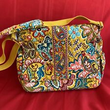 Vera Bradley Provençal Mensageiro Bolsa de Fraldas Bebê mudando Pad Amarelo Floral Novo Sem Etiquetas comprar usado  Enviando para Brazil