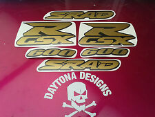 Used, GSXR SRAD 600 CUSTOM SET OF GRAPHICS DECALS STICKERS for sale  Shipping to South Africa