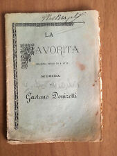 Libretto opera favorita usato  Italia
