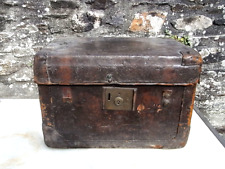 Antique suitcase leather d'occasion  Expédié en Belgium