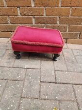 Vintage footstool pink for sale  BIRMINGHAM