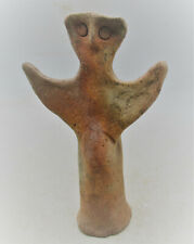 A234 SCARCE ANCIENT GREEK MYCENAEAN TERRACOTTA DIETY IDOL. 'PSI' TYPE. RARE for sale  DIDCOT