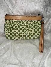 Coach leather green for sale  Little Rock