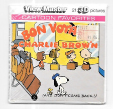 BON VOYAGE CHARLIE BROWN Cartoon View-Master pkt L2, G6-V1, c 1980. magentizado comprar usado  Enviando para Brazil