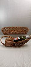 Woven wicker wine for sale  ROCHDALE