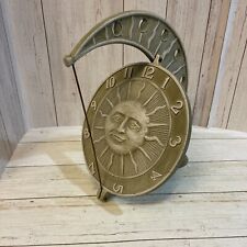 Used, Retro 1990 Metal Wall Mount Sundial USA Made Beautiful Art Cottage Cabin Decor for sale  Shipping to South Africa