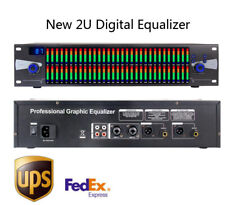 Novo equalizador de áudio 2U equalizador digital DSP f/ palco casa karaokê musical comprar usado  Enviando para Brazil