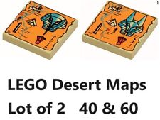 LEGO Pharaoh Map 2x2 Sphinx Pyramid DESERT Gems Jewels Treasure Adventures Print, used for sale  Shipping to South Africa