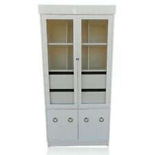 Vintage Omega Faux Bamboo Armoire Wardrobe Linen Cabinet Brass Pulls Palm Beach for sale  Vero Beach