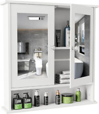 white bathroom wall cabinets for sale  Roselle