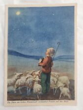 Swiss Shepherd Boy with Flock of Sheep and Star - Unposted Postcard for sale  Shipping to South Africa