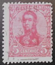 Argentina - Argentine - 1908 Definitive 5 ¢ José de San Martin used (50) - segunda mano  Embacar hacia Argentina