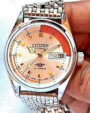 Reloj de pulsera Citizen automático esfera plateada día y fecha para hombre ⌚ buen envío gratuito segunda mano  Embacar hacia Argentina