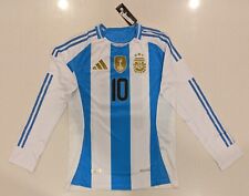 Camiseta Adidas Messi 10 Argentina Copa América 2024 Jugador Manga Larga Versión   segunda mano  Embacar hacia Argentina