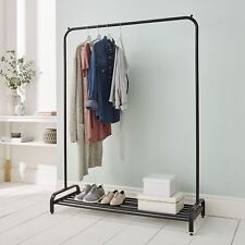 Clothes Rail Garment Rack With Shoe Storage Shelf Adjustable Feet Easy Assembly for sale  Shipping to South Africa