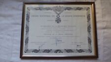 Diplomes legion honneur d'occasion  Martignas-sur-Jalle