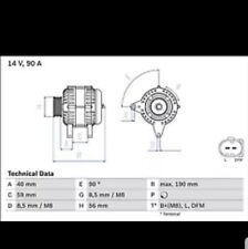 Bosch alternator audi for sale  ENNISKILLEN