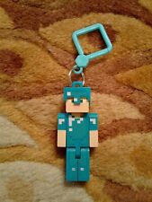 Chaveiro 2016 Minecraft pequeno 3" polegadas plástico colecionável pixel azul cara apenas  comprar usado  Enviando para Brazil