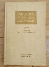FRITZ BILLIG'S PHILATELIC HANDBOOK Vol. II 2 2nd Rev. Edition 1943/8 CREAM COVER til salgs  Frakt til Norway