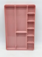 Bandeja organizadora de gaveta de mesa vintage retrô Rogers rosa empoeirada malva rosa 9x14 #517 comprar usado  Enviando para Brazil