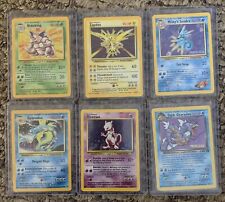 Lote de 6 Cartas Pokemon WOTC Gyrados Zapdos Mewtwo Nidoking Original De Colección, usado segunda mano  Embacar hacia Argentina