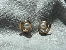 Ohrstecker jeweils mit einer Perle (Gold 585) - kaum getragen gebraucht kaufen  Aurich