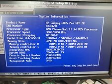 Placa-mãe HP Compaq Pro 6005 SFF AMD Phenom II x4 B95 @ 3.0 GHz + 4 GB de RAM  comprar usado  Enviando para Brazil