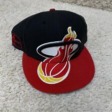 '47 Miami Heat Hat Gorra Roja Negra Snapback Madera Dura Clásicos Lana NBA Gran Logotipo segunda mano  Embacar hacia Argentina