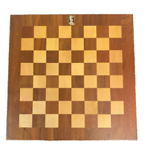 Vintage Drueke Chess / Checkers Wooden Board 15" W/ 1.5" Squares  Double Sided for sale  Shipping to South Africa