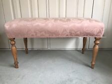 Pink upholstered bench for sale  UCKFIELD