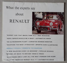 Renault dauphine brochure for sale  BOURNE