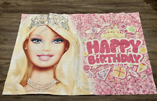 Boneca Barbie de náilon grande decoração bandeira festa bandeira feliz aniversário pano de fundo comprar usado  Enviando para Brazil