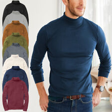 MENS ROLL NECK LONG SLEEVE COTTON TOP POLO NECK TURTLE NECK BNWT for sale  Shipping to South Africa