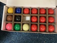 x demo 2" snooker ball set ,10 reds , 2 inch pool snooker table balls. for sale  Shipping to South Africa