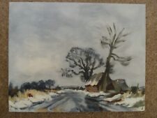 Oil painting winter for sale  HULL