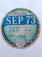 Vintage tax disc for sale  SOUTHAMPTON