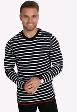 Camisa suéter Kronstadt Holland manga longa média listra náutica cinza azul US$ 79 comprar usado  Enviando para Brazil